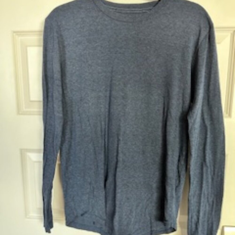 Goodlife Tri-Blend L/S Scallop Crew Navy Shirt